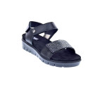 Sandalias Imac zapatos Mujer modelo 758210 Negro Velcro