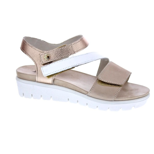 Sandalias Imac zapatos Mujer modelo 758220 Beige Velcro