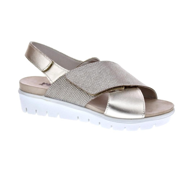 Sandalias Imac zapatos Mujer modelo 758240 Beige Velcro