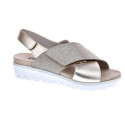 Sandalias Imac zapatos Mujer modelo 758240 Beige Velcro