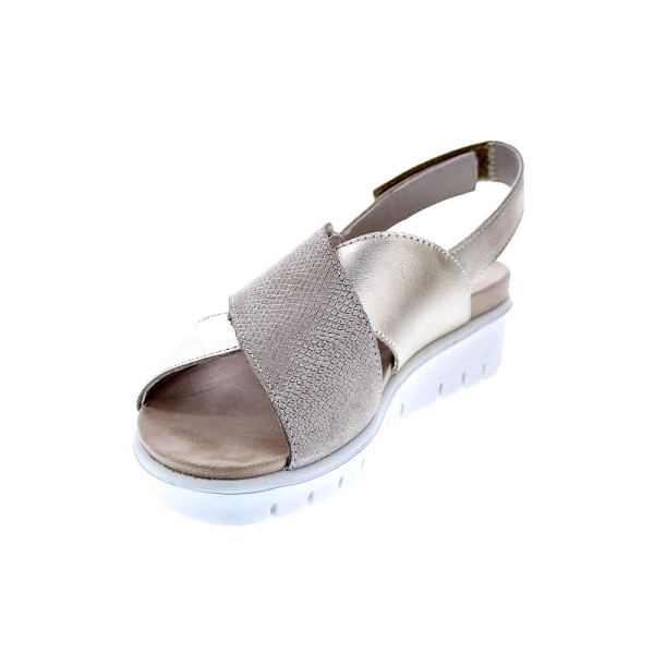 Sandalias Imac zapatos Mujer modelo 758240 Beige Velcro