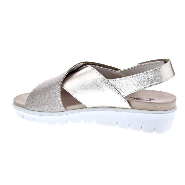 Sandalias Imac zapatos Mujer modelo 758240 Beige Velcro