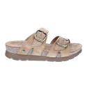 Sandalias Panama Jack zapatos Mujer modelo Shirley B15 Marrón Hebillas