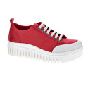 Zapatillas Art Company zapatos Mujer modelo Bighton Rojo Cordón