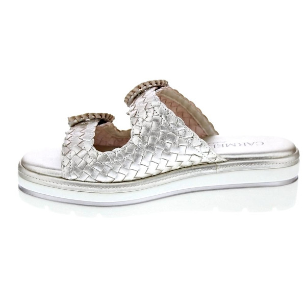 Sandalias Carmela zapatos Mujer modelo 162335 Oro Hebillas