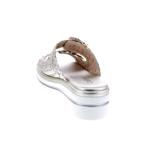 Sandalias Carmela zapatos Mujer modelo 162335 Oro Hebillas