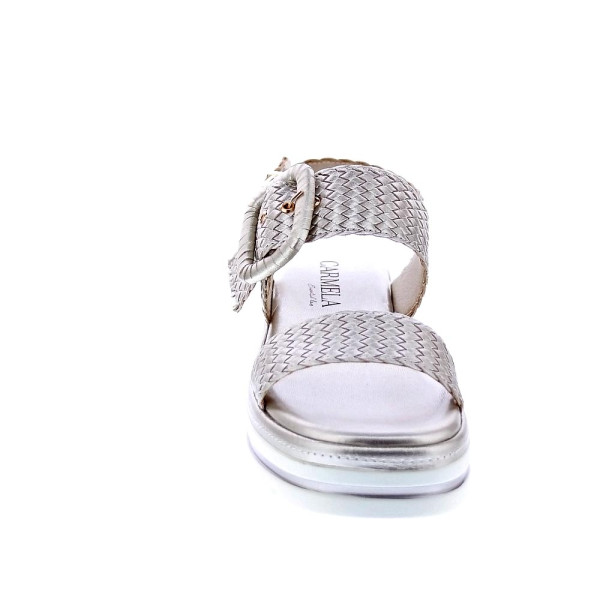 Sandalias Carmela zapatos Mujer modelo 162252 Oro Hebillas