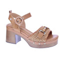 Sandalias Carmela zapatos Mujer modelo 16236701 Marrón Hebillas