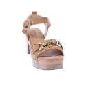 Sandalias Carmela zapatos Mujer modelo 16236701 Marrón Hebillas