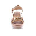 Sandalias Carmela zapatos Mujer modelo 16236701 Marrón Hebillas