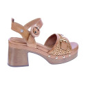 Sandalias Carmela zapatos Mujer modelo 16236701 Marrón Hebillas
