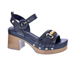Sandalias Carmela zapatos Mujer modelo 162367 Negro Hebillas 2