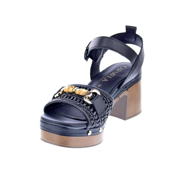 Sandalias Carmela zapatos Mujer modelo 162367 Negro Hebillas