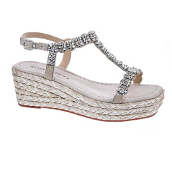 Sandalias Alma en Pena zapatos Mujer modelo V2551458 Beige Hebillas 2
