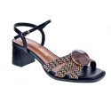 Sandalias Noa Harmon zapatos Mujer modelo Carmen Negro Hebillas