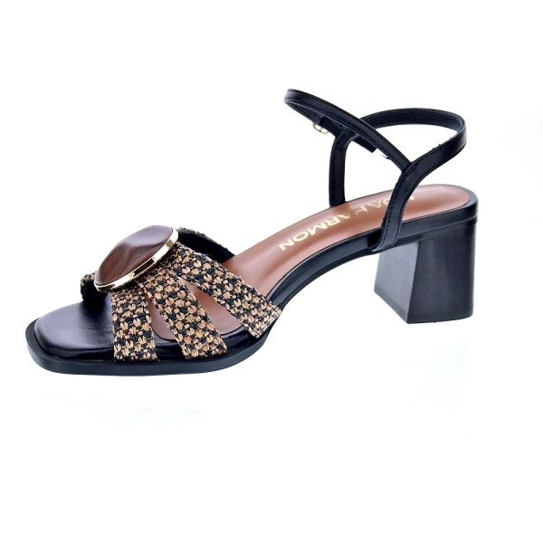Sandalias Noa Harmon zapatos Mujer modelo Carmen Negro Hebillas