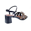 Sandalias Noa Harmon zapatos Mujer modelo Carmen Negro Hebillas