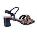 Sandalias Noa Harmon zapatos Mujer modelo Carmen Negro Hebillas