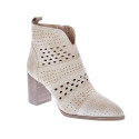 Botines Alpe zapatos Mujer modelo 5385 Beige Cremallera