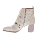 Botines Alpe zapatos Mujer modelo 5385 Beige Cremallera