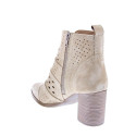 Botines Alpe zapatos Mujer modelo 5385 Beige Cremallera