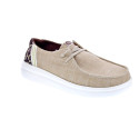Mocasines Hey Dude zapatos Mujer modelo Wendy Rise animal Beige Elástico