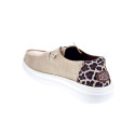 Mocasines Hey Dude zapatos Mujer modelo Wendy Rise animal Beige Elástico