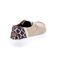 Mocasines Hey Dude zapatos Mujer modelo Wendy Rise animal Beige Elástico