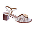 Sandalias Noa Harmon zapatos Mujer modelo Carmen Beige Hebillas