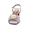 Sandalias Noa Harmon zapatos Mujer modelo Carmen Beige Hebillas
