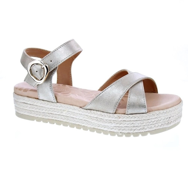 Sandalias Mtng zapatos Mujer modelo Amelie Oro Hebilla