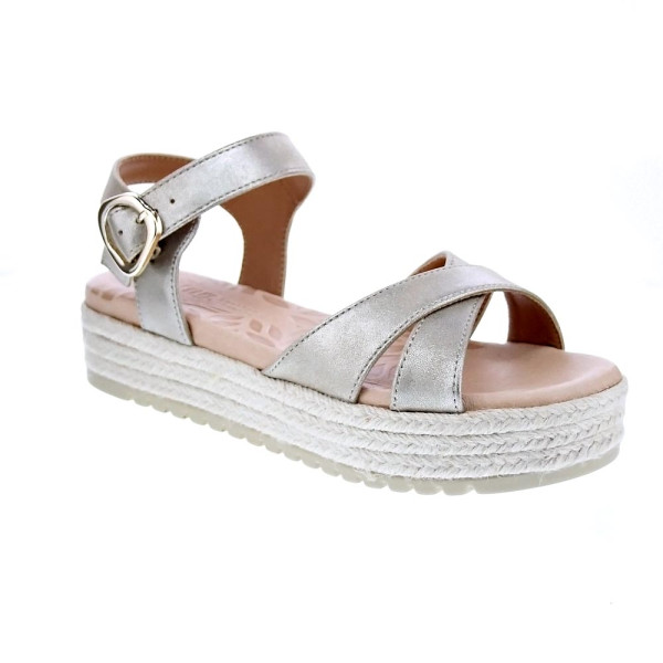 Sandalias Mtng zapatos Mujer modelo Amelie Oro Hebilla