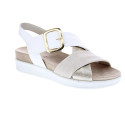 Sandalias Imac zapatos Mujer modelo 758040 Blanco Velcro