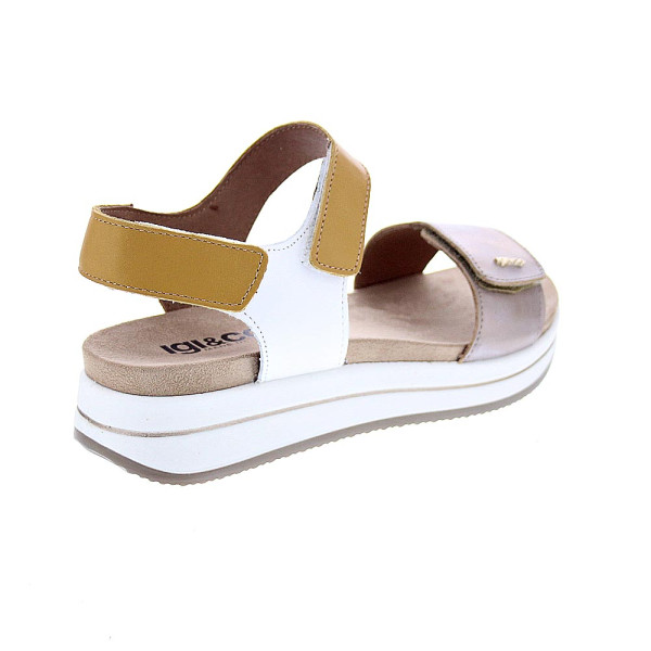 Sandalias Igi zapatos Mujer modelo 7675455 Beige Velcro