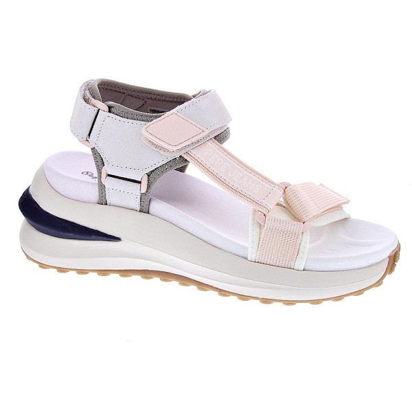 Sandalias Pepe Jeans zapatos Mujer modelo Winslove Sport Gris Velcro