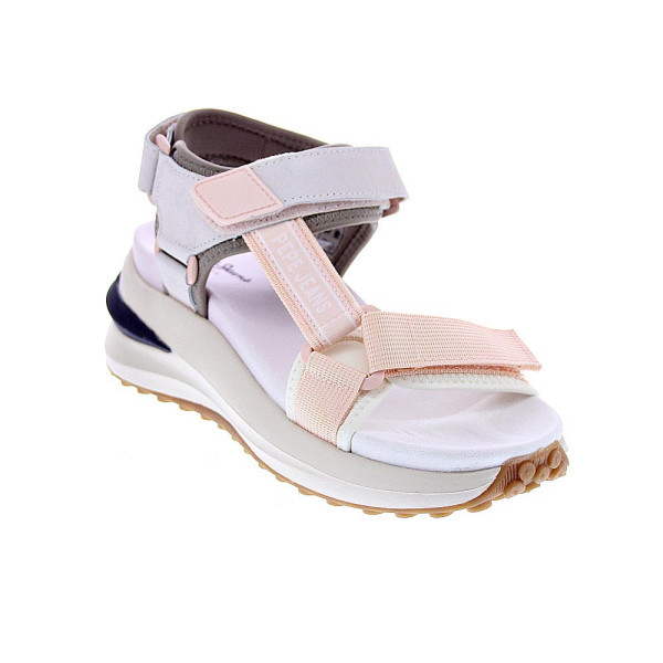 Sandalias Pepe Jeans zapatos Mujer modelo Winslove Sport Gris Velcro