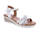 Sandalias Mtng zapatos Mujer modelo Mariella Blanco Hebillas