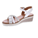 Sandalias Mtng zapatos Mujer modelo Mariella Blanco Hebillas