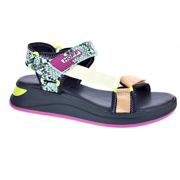 Sandalias Hoff zapatos Mujer modelo Tenos Negro Velcro