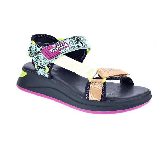 Sandalias Hoff zapatos Mujer modelo Tenos Negro Velcro