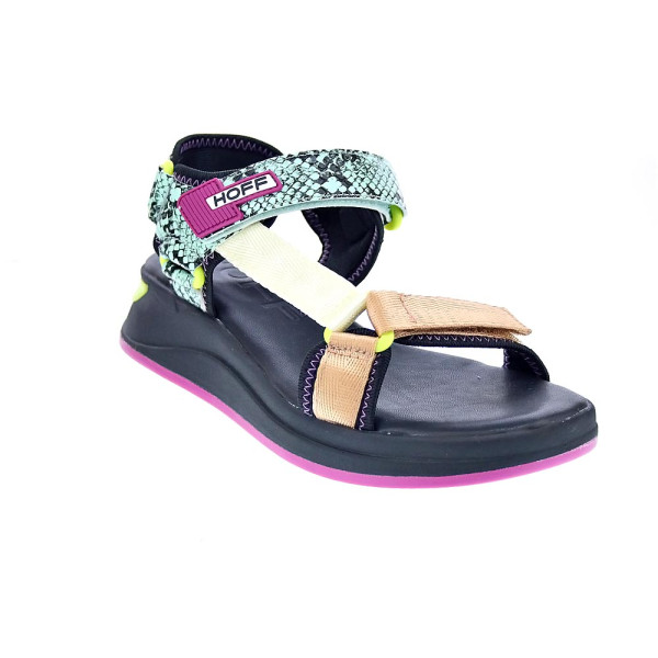 Sandalias Hoff zapatos Mujer modelo Tenos Negro Velcro