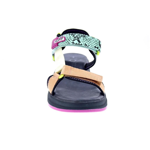 Sandalias Hoff zapatos Mujer modelo Tenos Negro Velcro