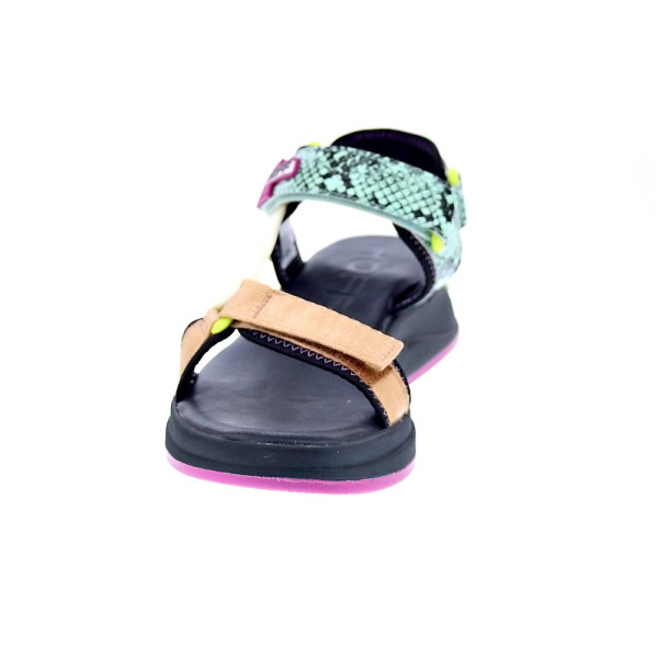 Sandalias Hoff zapatos Mujer modelo Tenos Negro Velcro