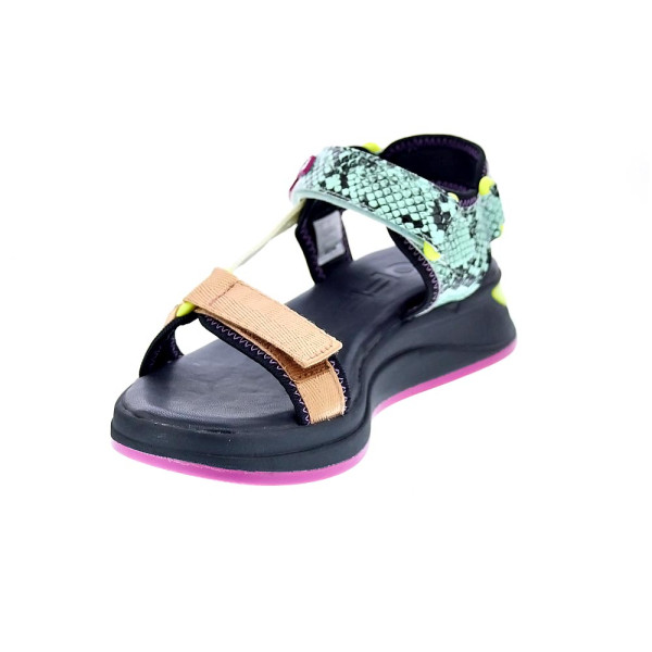 Sandalias Hoff zapatos Mujer modelo Tenos Negro Velcro