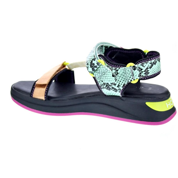 Sandalias Hoff zapatos Mujer modelo Tenos Negro Velcro