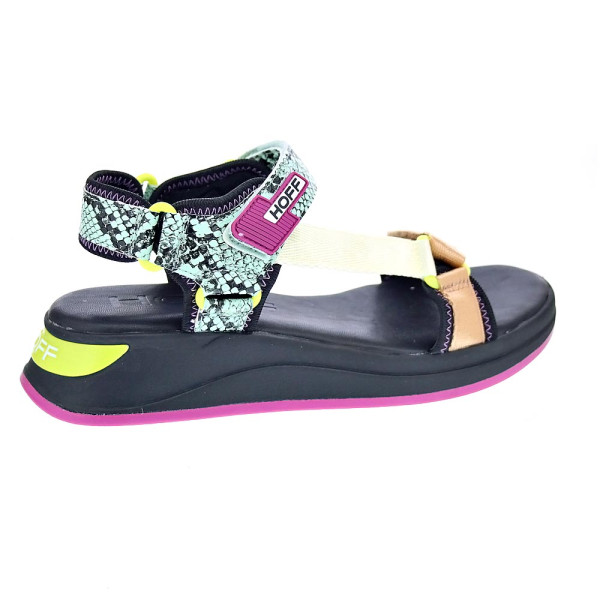 Sandalias Hoff zapatos Mujer modelo Tenos Negro Velcro