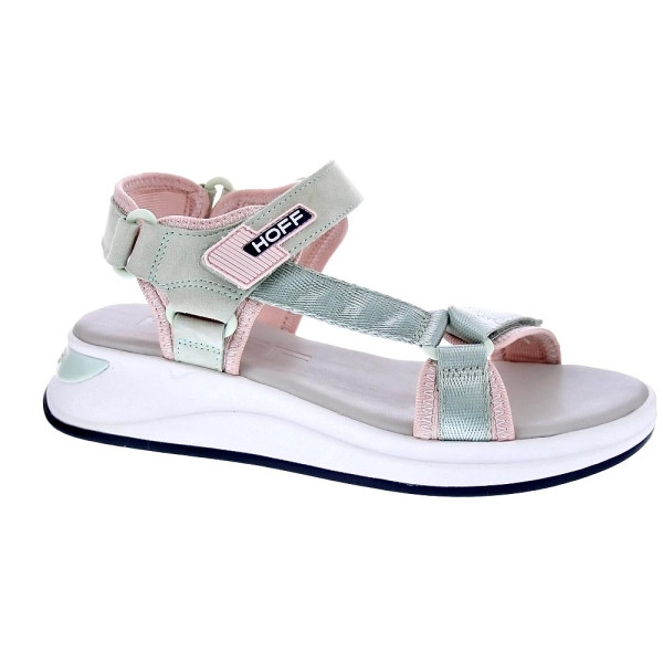 Sandalias Hoff zapatos Mujer modelo Barrow Verde Velcro