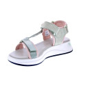 Sandalias Hoff zapatos Mujer modelo Barrow Verde Velcro
