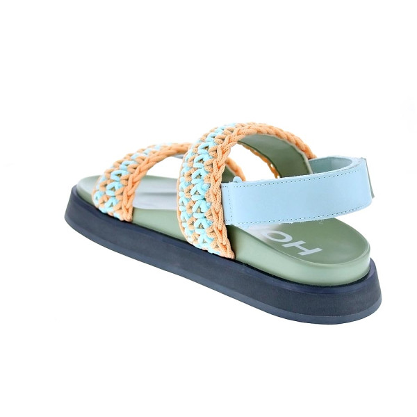 Sandalias Hoff zapatos Mujer modelo Galdana Melocoton Amarillo Velcro