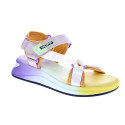 Sandalias Hoff zapatos Mujer modelo Redonda Amarillo Velcro